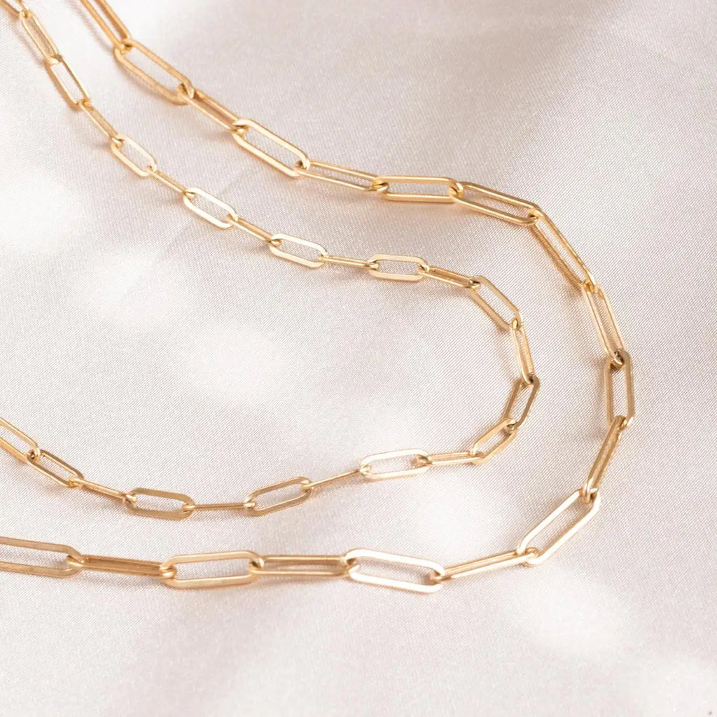 SUNIBI Stainless Steel Link Chain Choker Necklaces For Women Delicate Simple Necklace Friends Gift Jewelry Kolye Vera Lux