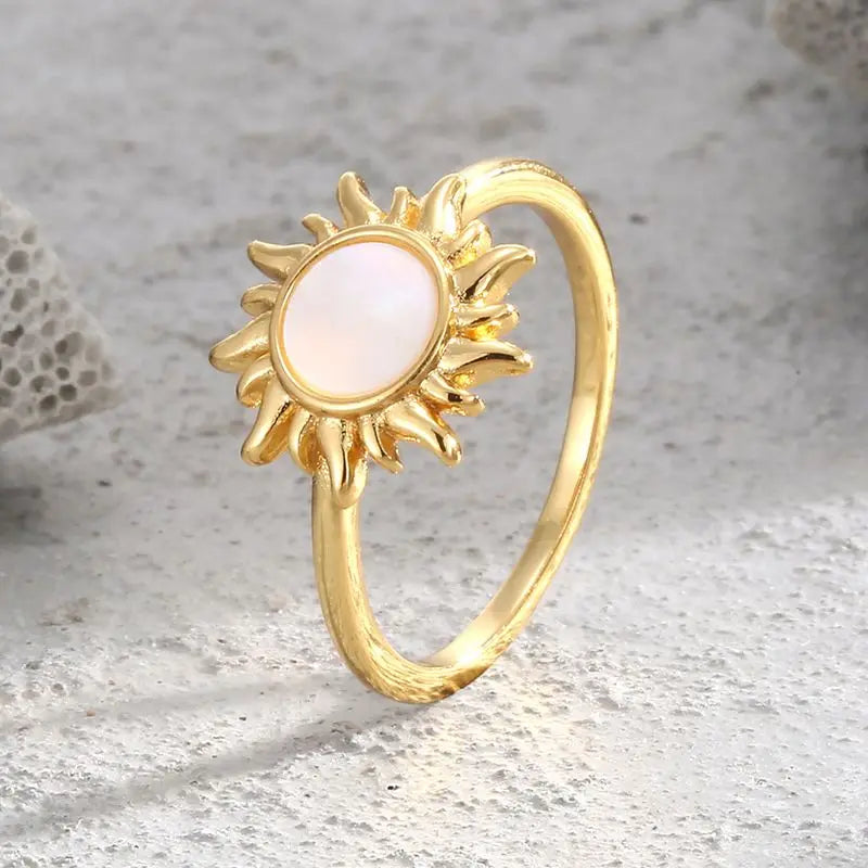 925 Sterling Silve Fashion Wedding Sun Elegant Ring For Women Finger Rings Female Engagement Party Jewelry Accessories Gift ﻿ Vera Lux