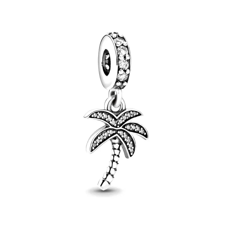 2026 New S925 Silver Robot Cross Digital Pendant, Suitable for Original Bracelets, DIY Accessories, Women's Charm Jewelry Gifts Vera Lux