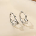 NEWBUY Simple Design Silver/Gold Color Knot Shape Cute Hoop Earrings For Women Minimalist Metal Style Jewelry Female Vera Lux