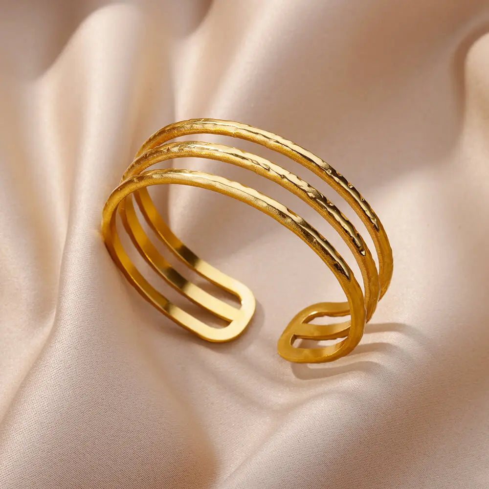 Jesus Bangles Bracelet for Women Stainless Steel Gold Color Luxury Bracelets New Trend Wedding Jewelry pulseras mujer bijoux Vera Lux