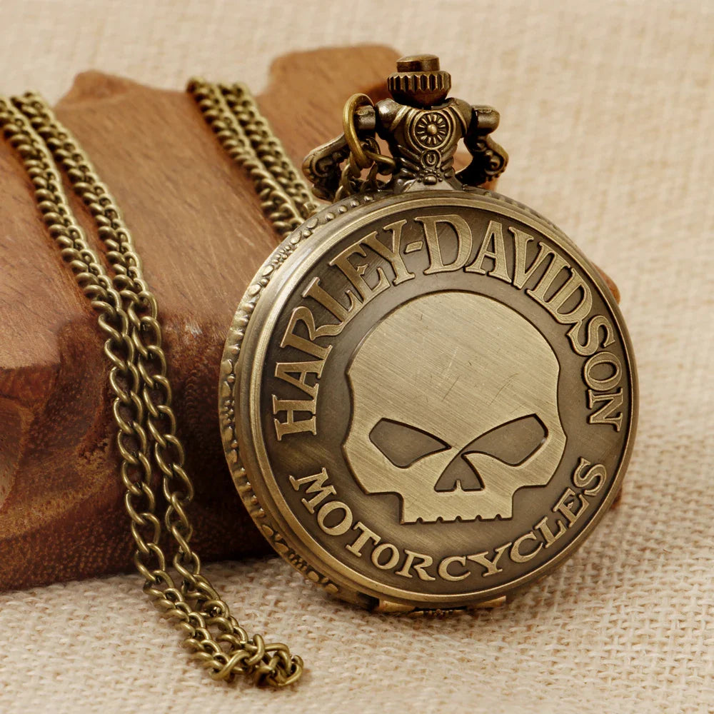 Retro Fashion Quartz Men's Pocket Watch Casual Punk Popular Unisex Pendant Fob Chain Watch CF1702 Vera Lux