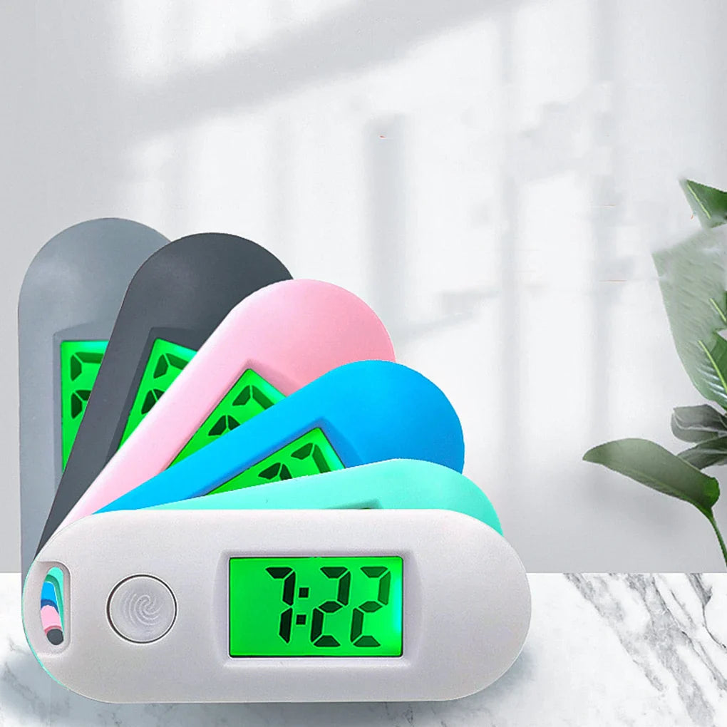 Keychain Pocket Watch Wide Application Compact And Portable Luminous Function Mini Digital Watch white Vera Lux