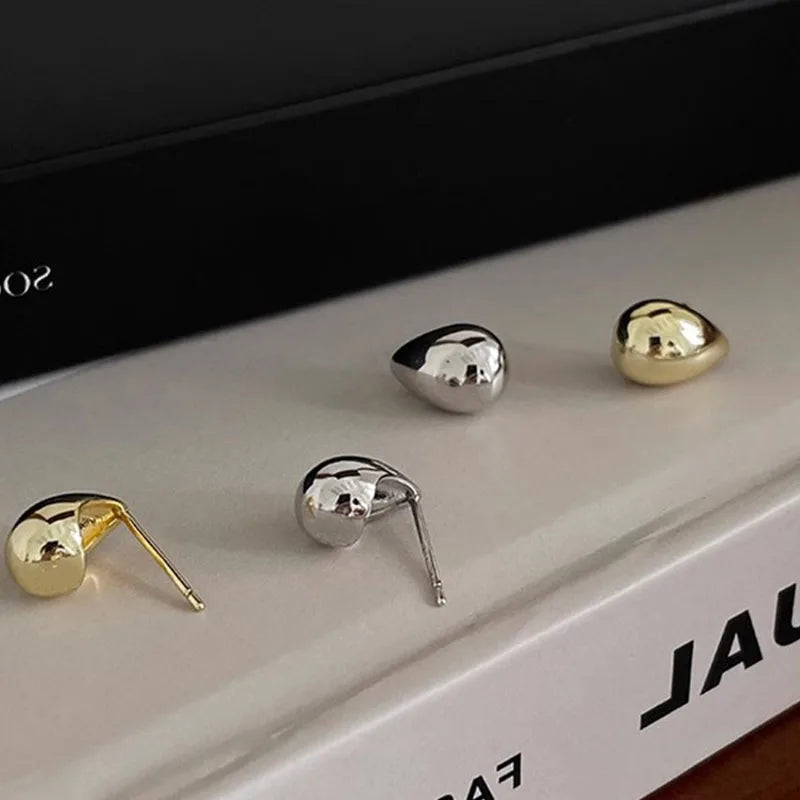 Ventfille 925 Sterling Silver Water Drop Earring for Women Gift Minimalism Versatile Office Trend Jewelry Dropshipping Vera Lux