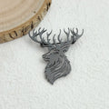 Original innovative Sika deer hollow stainless steel gold-plated 18K brooch, suit lapel pin, waterproof formal fitting Vera Lux