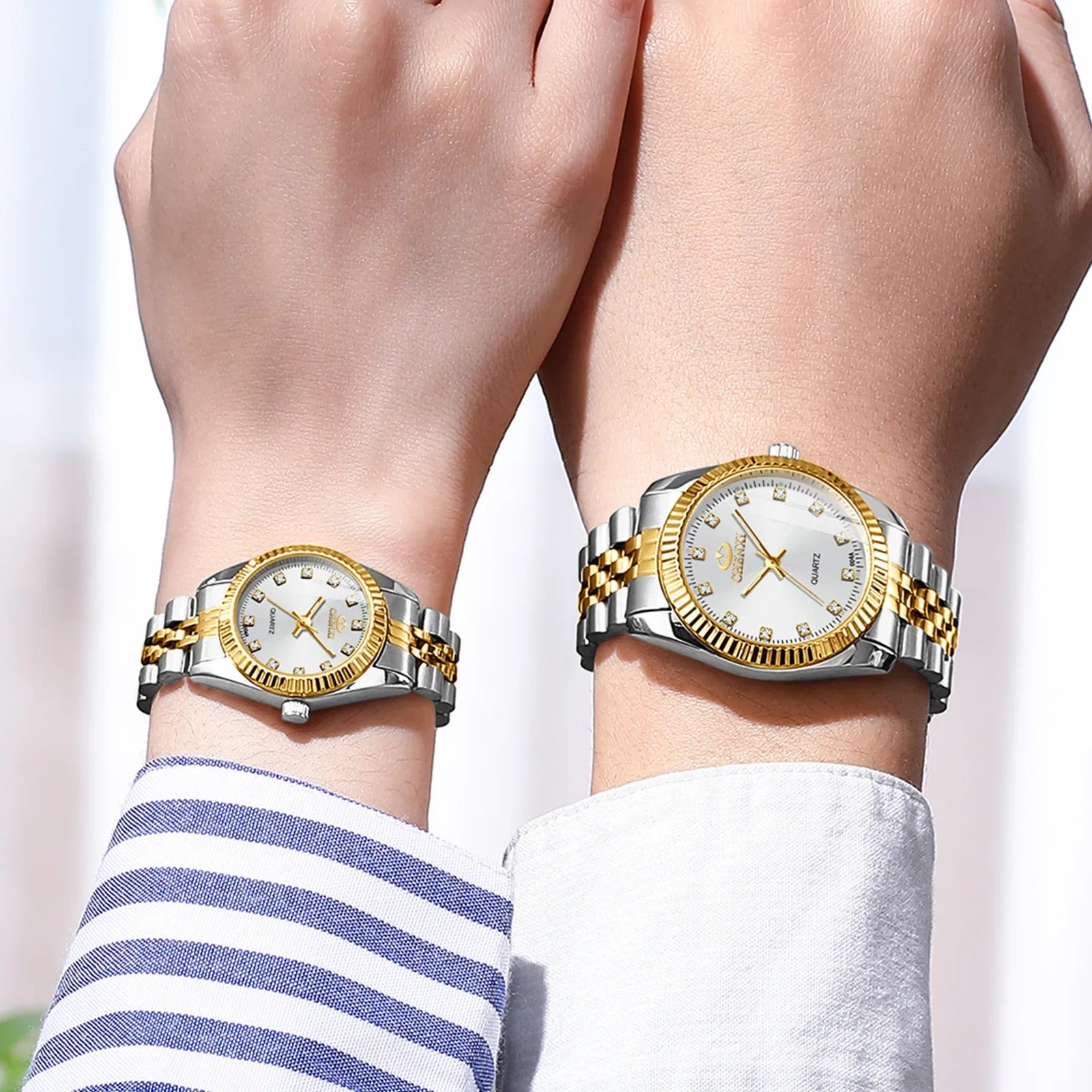 CHENXI Women Quartz Watch Golden & Silver Classic Female Elegant Clock Watches Luxury Gift Ladies Waterproof Wristwatch Vera Lux