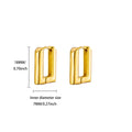 Elegant Square Earrings for Women Girls Stainless Steel Hoop Earrings Luxury Wedding Engagement Aesthetic Jewerly aretes Vera Lux