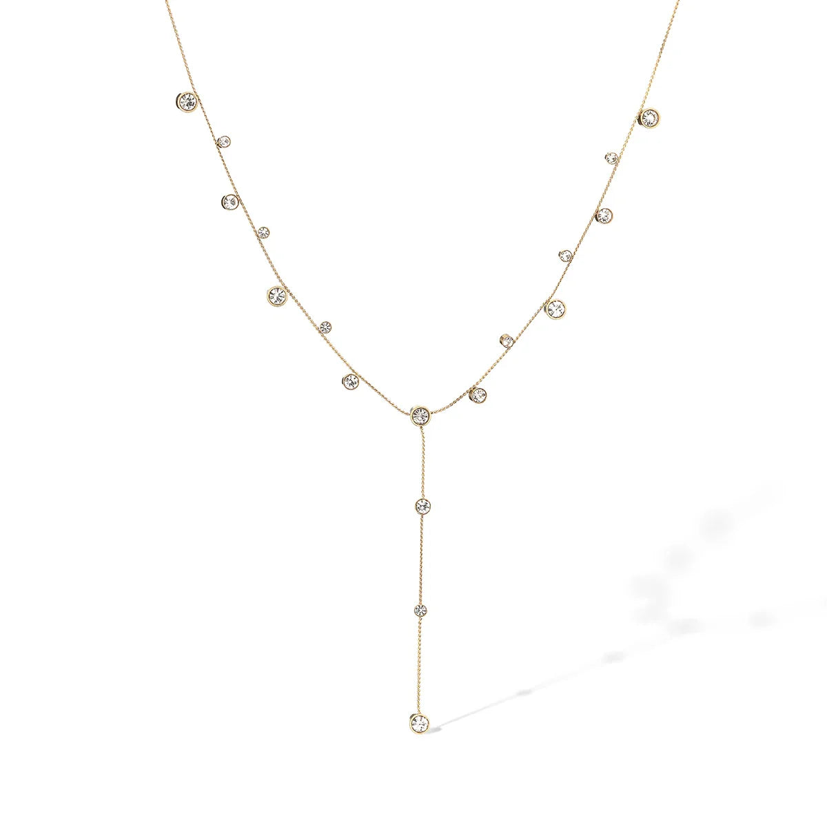 2025 New Arrival Shiny AAA CZ Zircon Silver/Gold Color Choker Necklaces For Elegant Women Stainless Steel Jewelry Vera Lux