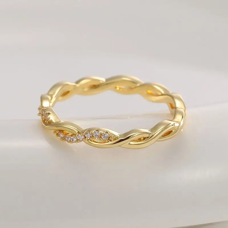 925 Sterling Silve Wedding Band Eternity Rings for Women Brilliant Round Zirconia Thin Elegant Female Fine Jewelry Vera Lux