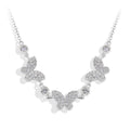 MINTYBOX S925 Silver Butterfly Moissanite Necklaces 18k Gold Plated D/VVS1 Lab Diamond 40+5cm for Women Brithday Jewelry Gift Vera Lux