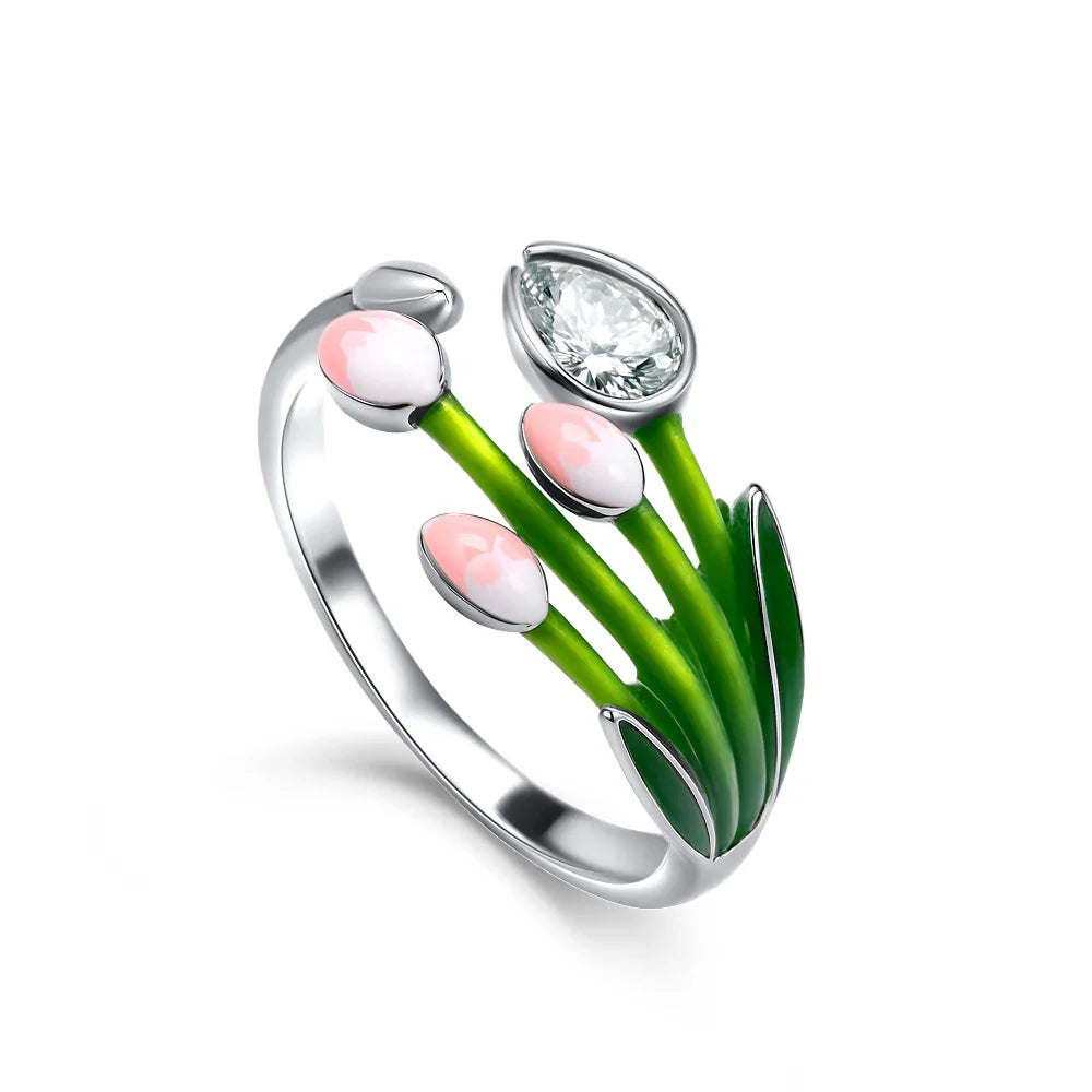 2026 Hot Selling 925 Silver Cute Puppy Flower Elephant Clover Ring Suitable for Wedding Rings, Jewelry Gifts Vera Lux