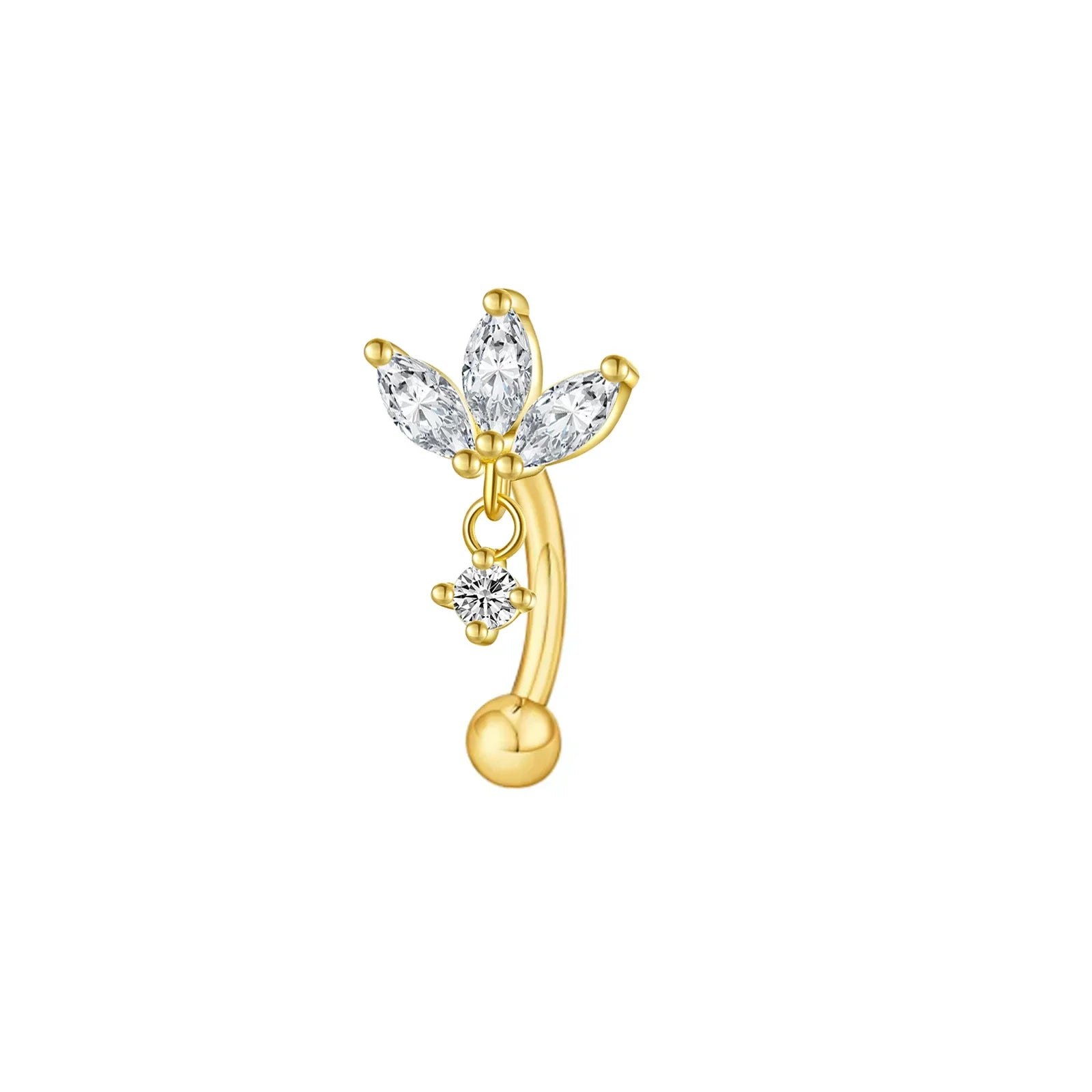Rook piercing Butterfly Ear Cartilage Eyebrow Tragus Helix Piercing Stud Curved barbell Wholesale Body  Jewelry Vera Lux