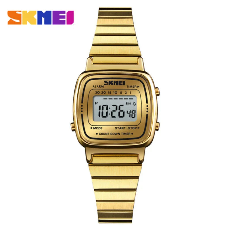 SKMEI 1901 Luxury Small Dial Digital Women Watch Ladies Calendar Waterproof Lady Sports Wristwatches Girl Clock 1252 Reloj Mujer Vera Lux