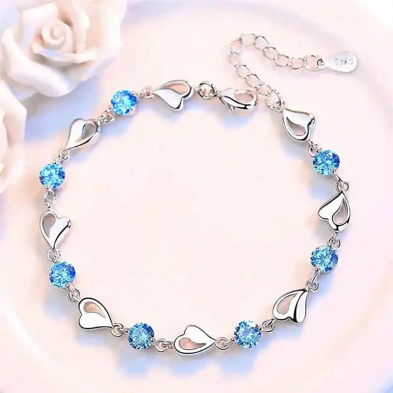 8 Inch 18K Gold Bracelet 5MM Sideways Chain Bracelet For Woman Men Fashion Wedding Engagement 925 Sterling Silver Jewelry Gifts Vera Lux