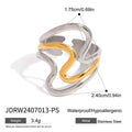 High End Waterproof Hollow Stainless Steel Finger Ring Trendy for Women Personalize Jewelry Wholesale Vera Lux