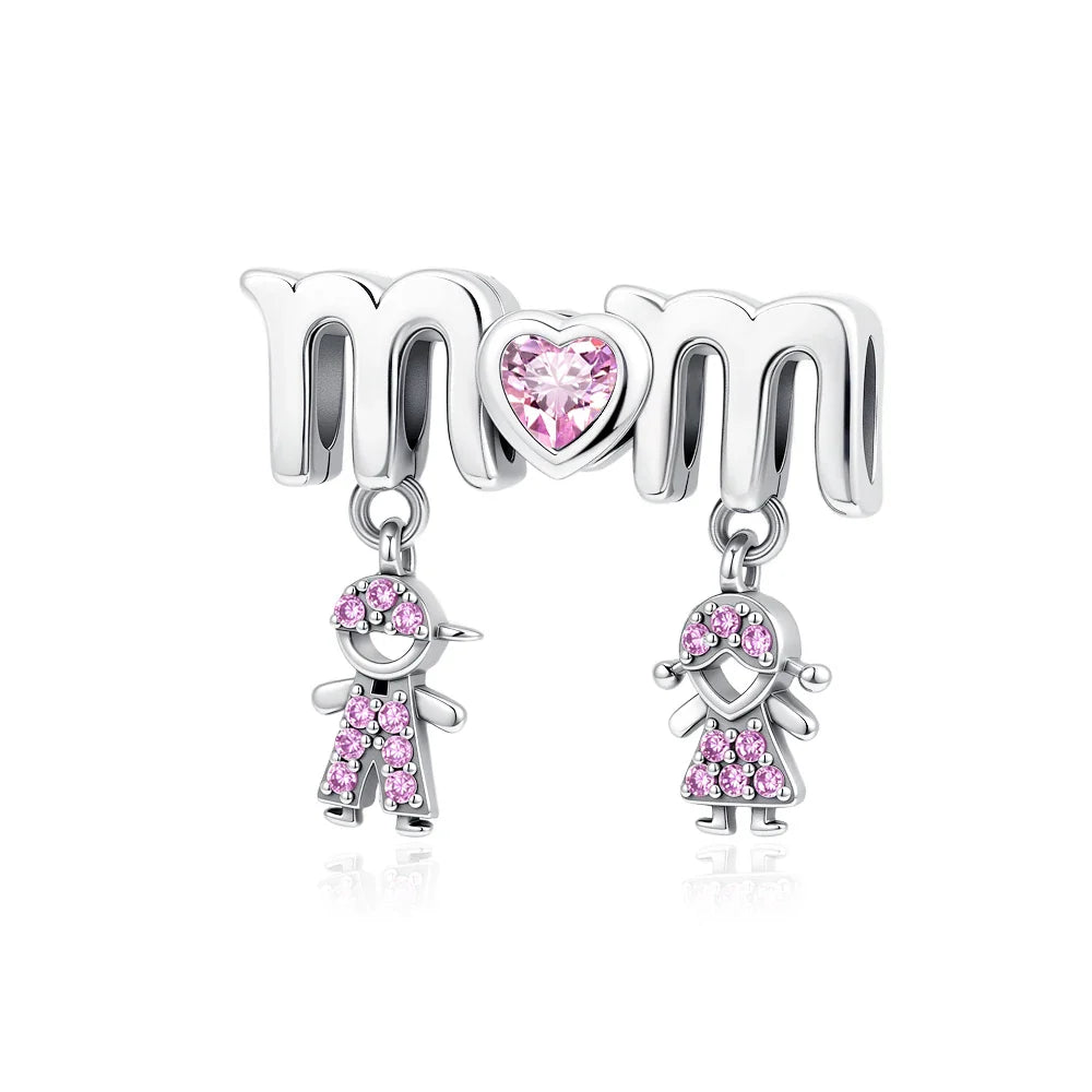 2026 Spring Pink Series Ballon Butterfly Flower Pendant Fit S925 European 925 Sterling Silver Bracelet Bangles Necklace Vera Lux
