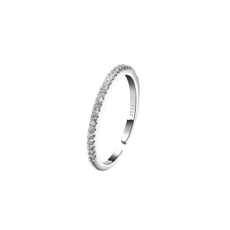 925 Sterling Silver Single Row Zircon Rings For Women Wedding Luxury Party Jewelry Accessories Wholesale Jewellery Money 925 Vera Lux