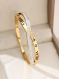 1pieces/set women's wedding jewelry party holiday Valentine's Day gift stainless steel bracelet plated with 18K gold bracelet Vera Lux