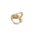 Stainless Steel Tiny Zircon Rings For Women Exquisite Gold Color Sun Double-Layer Ring Punk Hip-Hop Accessory Bague Jewelry Gift Vera Lux