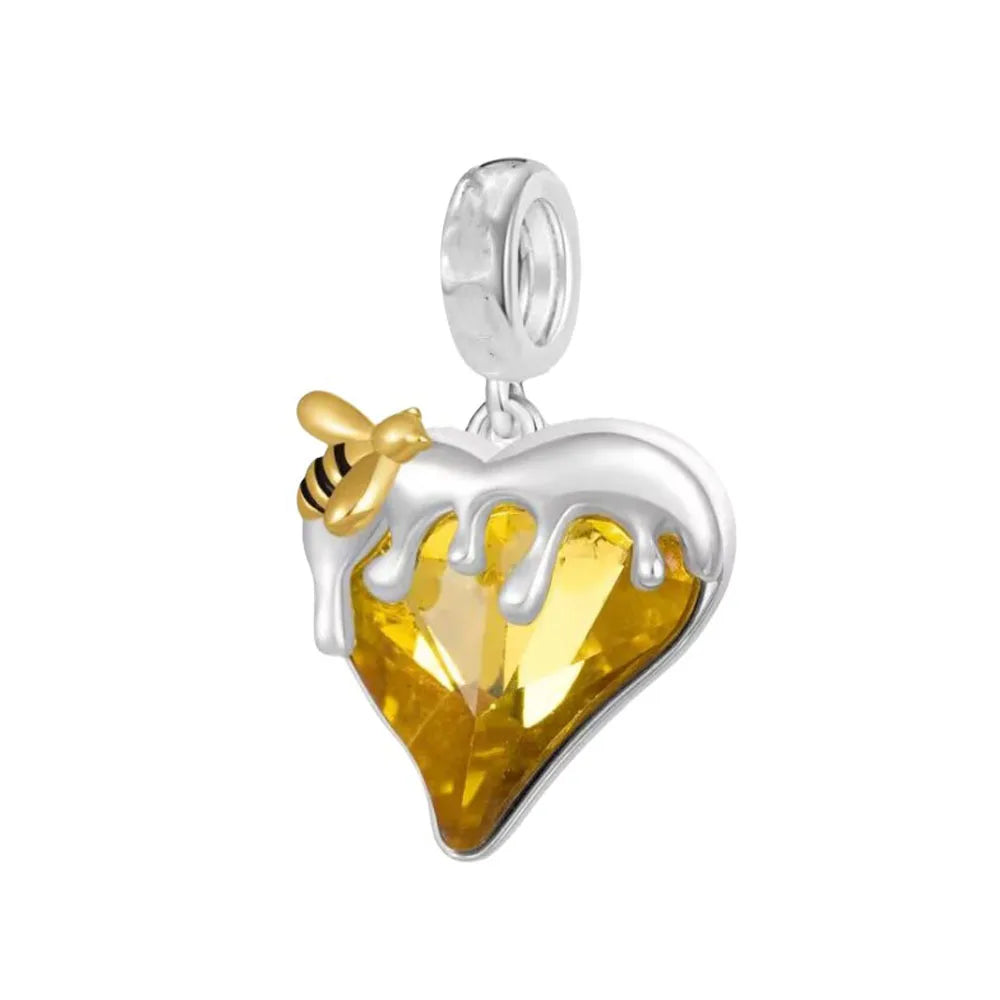2026 925 Silver Flower, Butterfly, Highland Cow, Motorcycle Pendant Fit European Original Bracelet DIY Jewelry Exquisite Jewelry Vera Lux