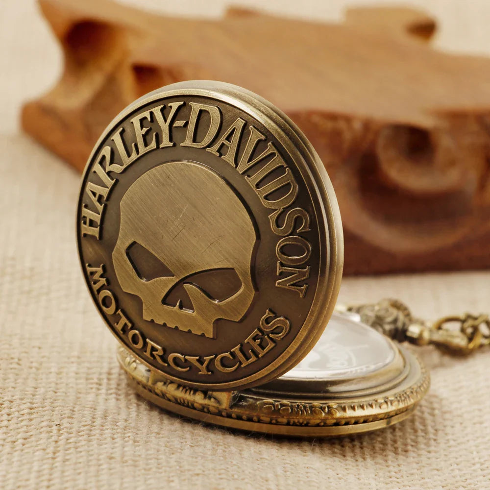 Retro Fashion Quartz Men's Pocket Watch Casual Punk Popular Unisex Pendant Fob Chain Watch CF1702 Vera Lux