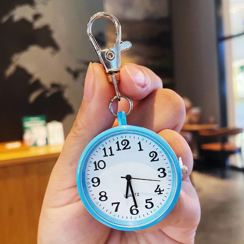 Pocket Watches Nurse Pocket Watch with Keyring Doctors Student Exam Quartz Watch Medical Vintage Watch Child Gift Vera Lux