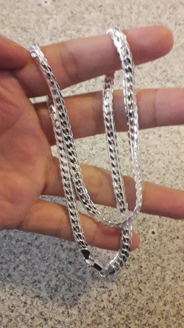 20-60cm 925 sterling Silver luxury brand design noble Necklace Chain For Woman Men Fashion Wedding Engagement Jewelry Vera Lux