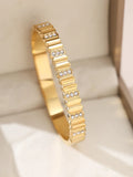 1pieces/set women's wedding jewelry party holiday Valentine's Day gift stainless steel bracelet plated with 18K gold bracelet Vera Lux