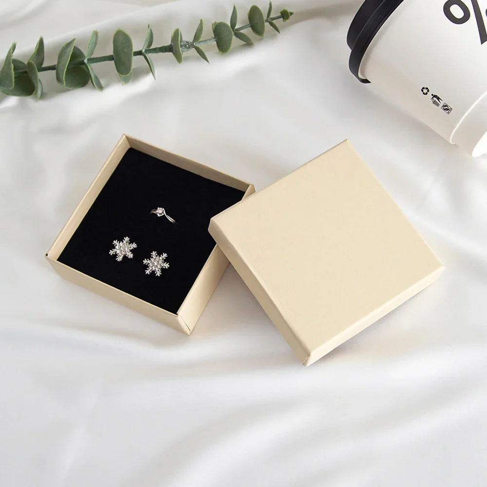 24Pcs Personalized Logo Jewelry Paper Gift Box Wedding Favors Ring Earring Necklace Pendant Bracelet Stud Bag Storage Packaging Vera Lux
