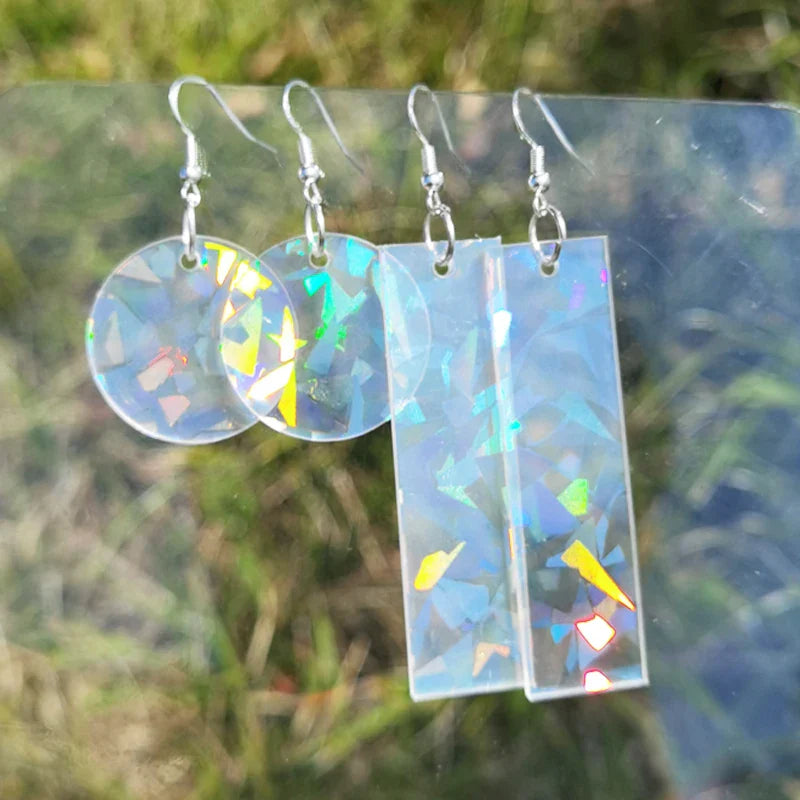 1Pair Custom Earrings Clear Acrylic Accessorie Cartoon Design Customized Anime Charms Personalized Pendientes Earrings For Women Vera Lux