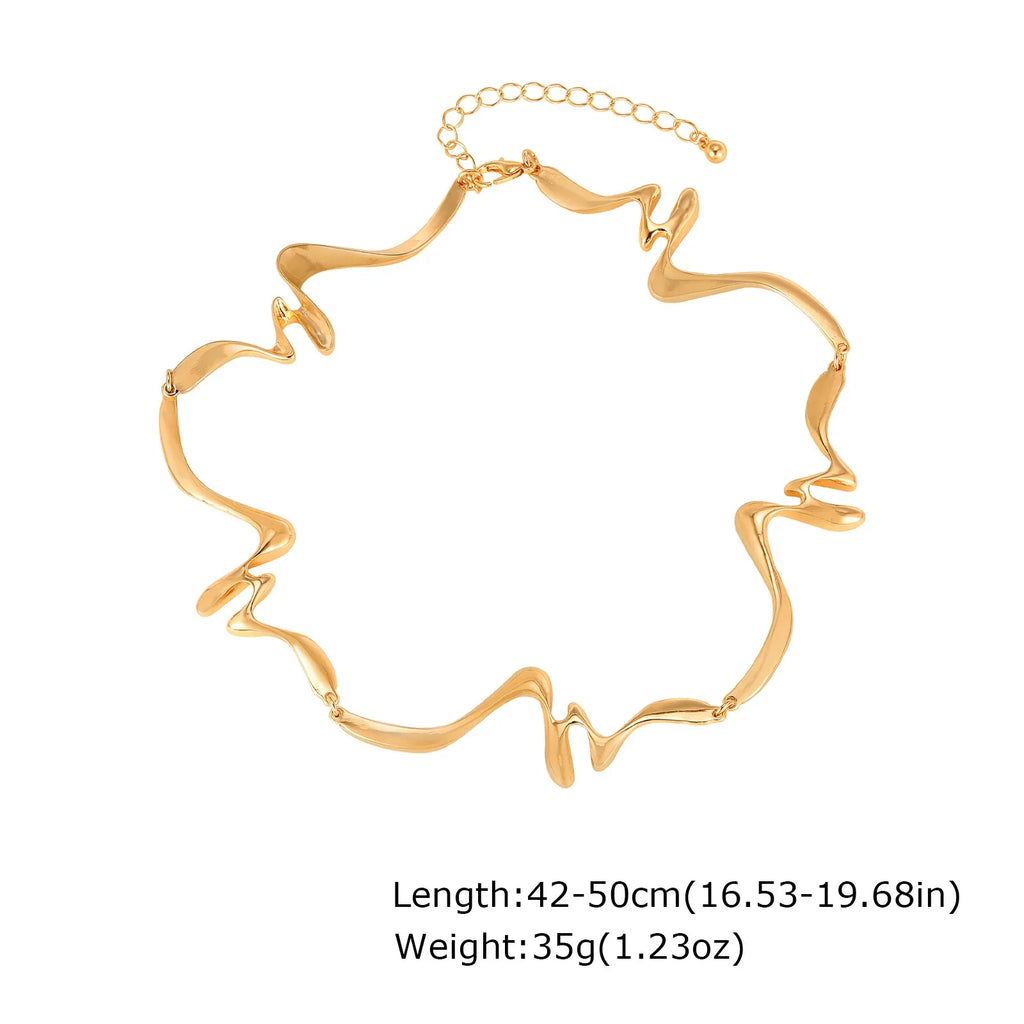 Punk Wave Open Cuff Bangles for Women, Adjustable Irregular Arm Bracelet Jewelry Accessories Vera Lux
