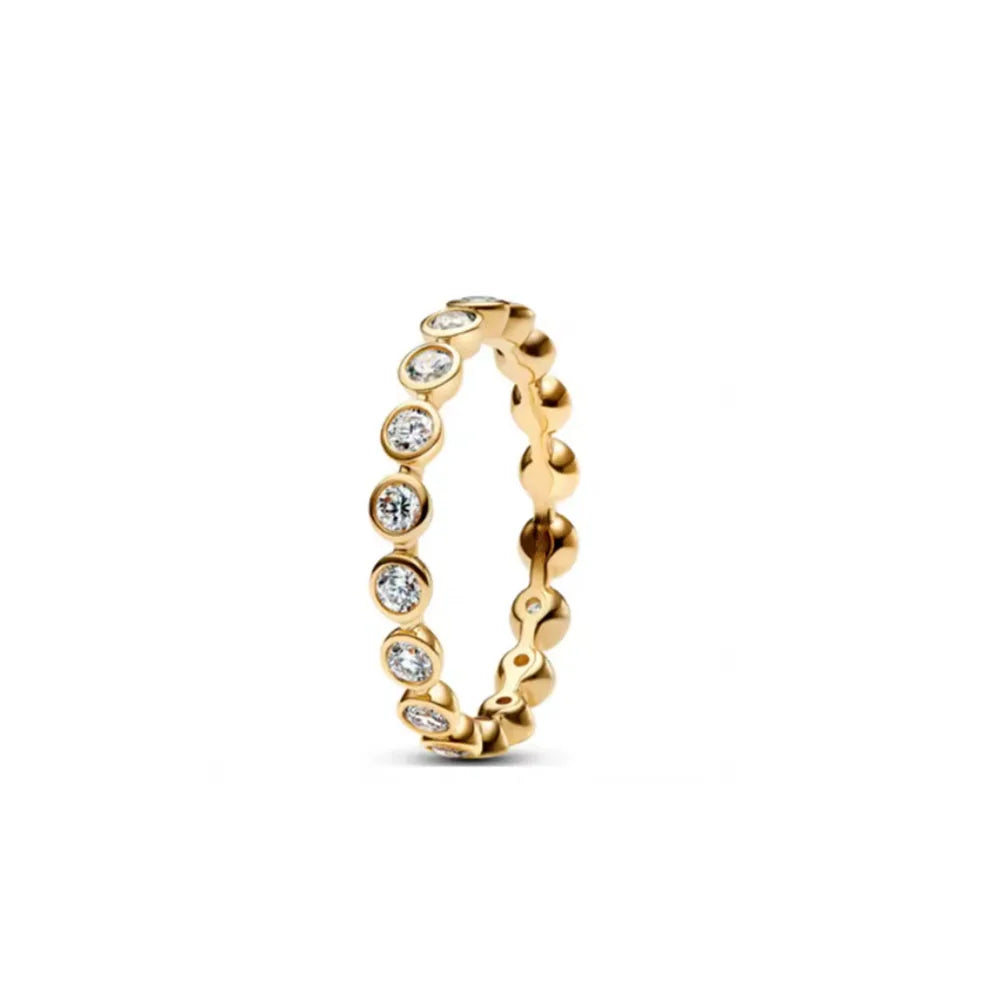 925 Silver Ring New Hot Selling Gold Color Rings Suitable For Any Occasion Bracelet Necklace Matching DIY Birthday Gift Vera Lux