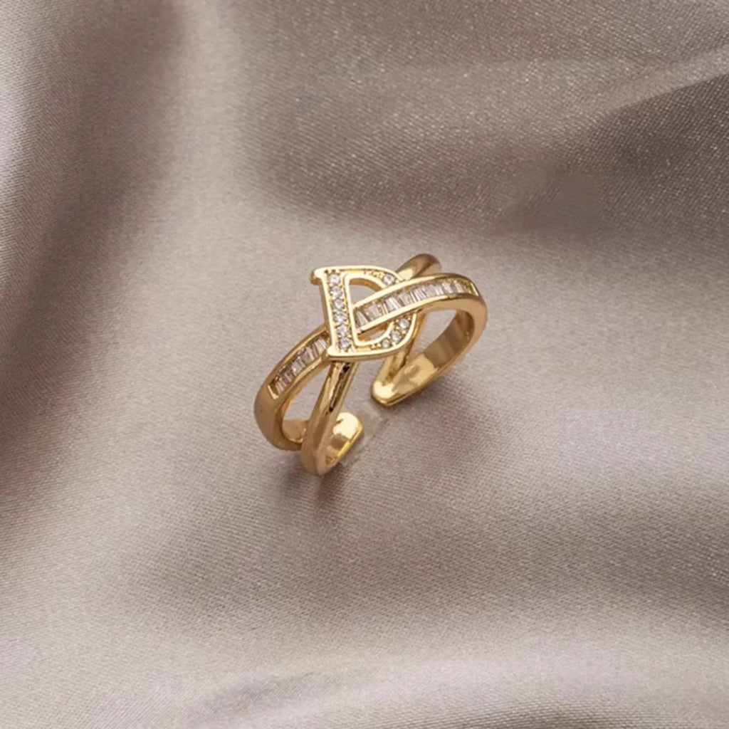Korean Punk Cubic Zirconia adjustable ring for Women Office Party Friends Gifts Jewelry Accessories Vera Lux