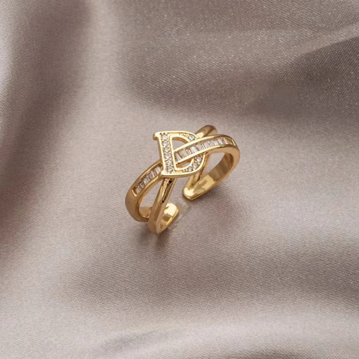 Korean Punk Cubic Zirconia adjustable ring for Women Office Party Friends Gifts Jewelry Accessories Vera Lux