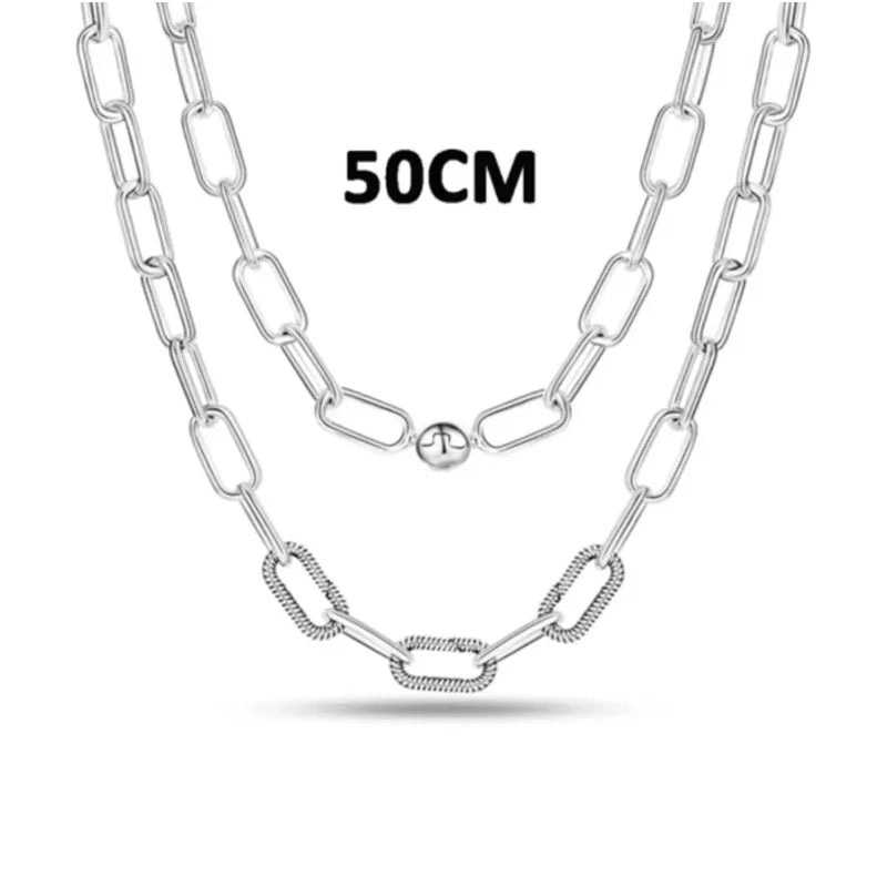 925 Sterling Silver Heart Bow Necklace Fit Christmas Jewelry For Women DIY  Making Party Wedding Gift Vera Lux