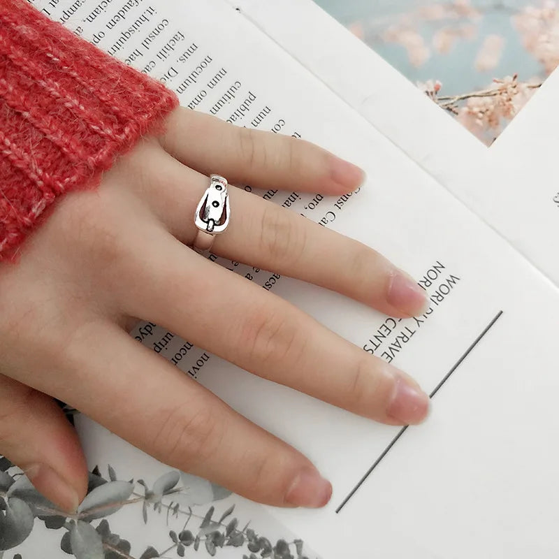 925 Sterling Silver Belt Adjustable Rings Wedding Engagement Jewelry For Women Accessories   Dropshippin Vera Lux