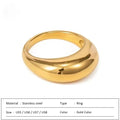 SUNIBI Fashion Simple Stainless Steel Rings for Women Arc Rings Jewellery Couple Anniversary Geometric Ring Size 5 6 7 8 Jewelry Vera Lux