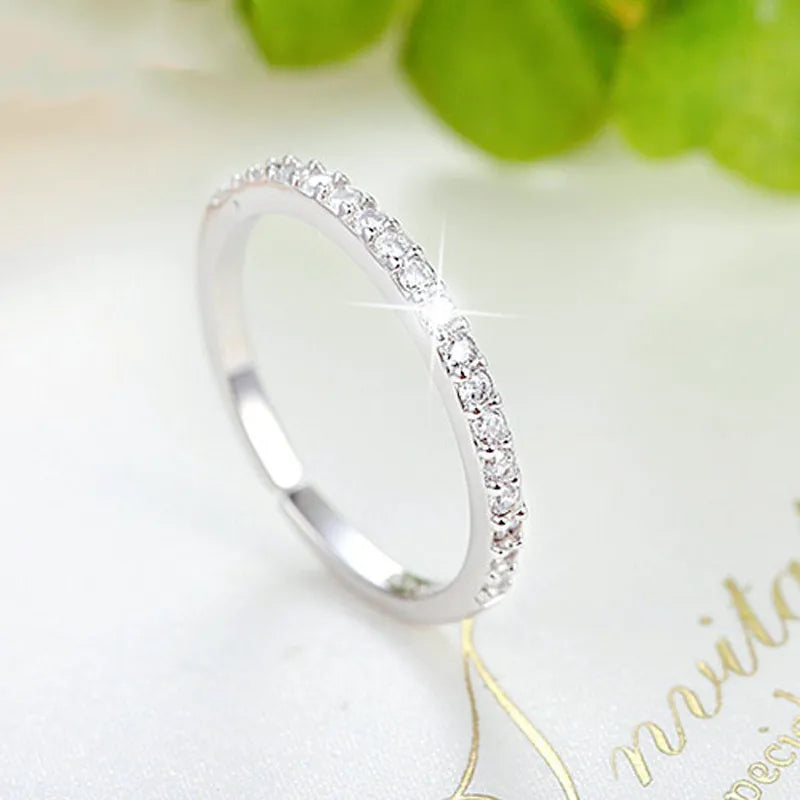 925 Sterling Silver Single Row Zircon Rings For Women Wedding Luxury Party Jewelry Accessories Wholesale Jewellery Money 925 Vera Lux