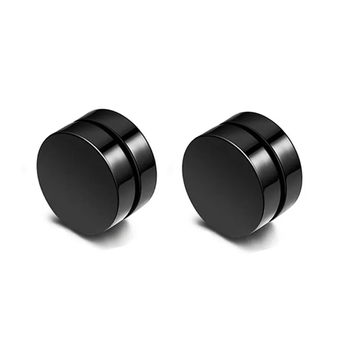 2pcs Punk Mens Strong Magnet Magnetic Ear Stud Set,Non Piercing Cross Clip-on Earrings Suitable Gifting Boyfriend Lover Jewelry Vera Lux