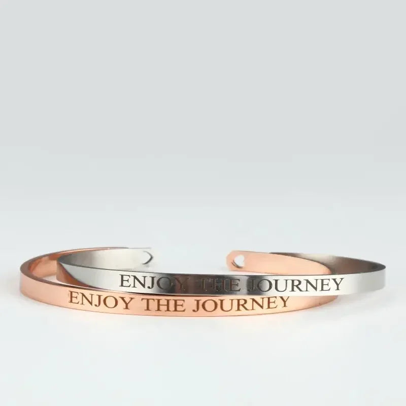 Customized Coordinate Engraved Name Text Heart Hole Cuff Bangle Personalized Bar Necklace Stainless Steel Bracelet Men Women Gif Vera Lux