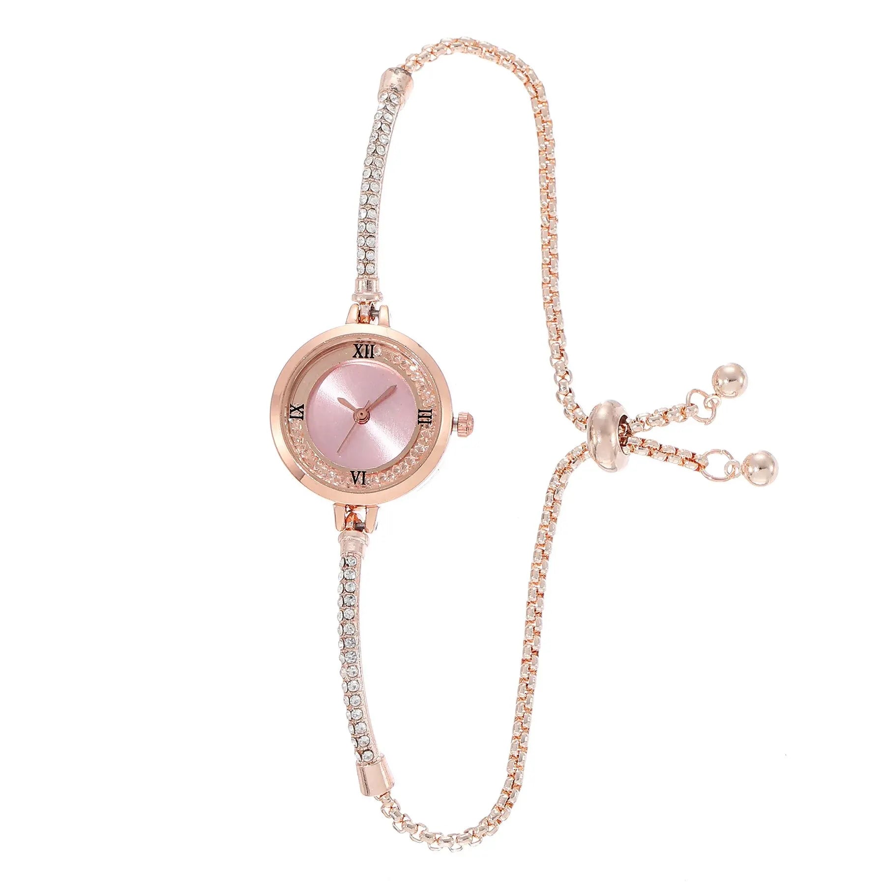 2024 Fashion Women's Wristwatch Gold Bracelet Small Dial Elegant Watch New Cute Women Steel Bracelet Watch Quartz Wristwatch Vera Lux