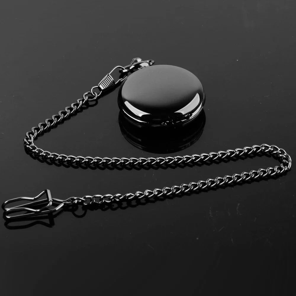 Fashion 37CM Fob Chain Smooth Steel Quartz Pocket Watch Vintage Roman Nmber Dial Pendant Fob Watch Gifts Clock Vera Lux