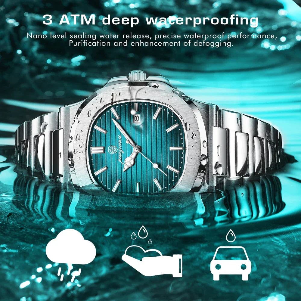 2026 New Men Watch Quartz Waterproof Male Clock Business Watch Mens Watches Top Brand Luxury Watch Men Chronograph reloj hombre Vera Lux