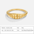 SUNIBI Stainless Steel Ring for Women And Men Fashion Style Texture Tail Classic Couple Rings Gifts Wedding Jewelry Wholesale Vera Lux