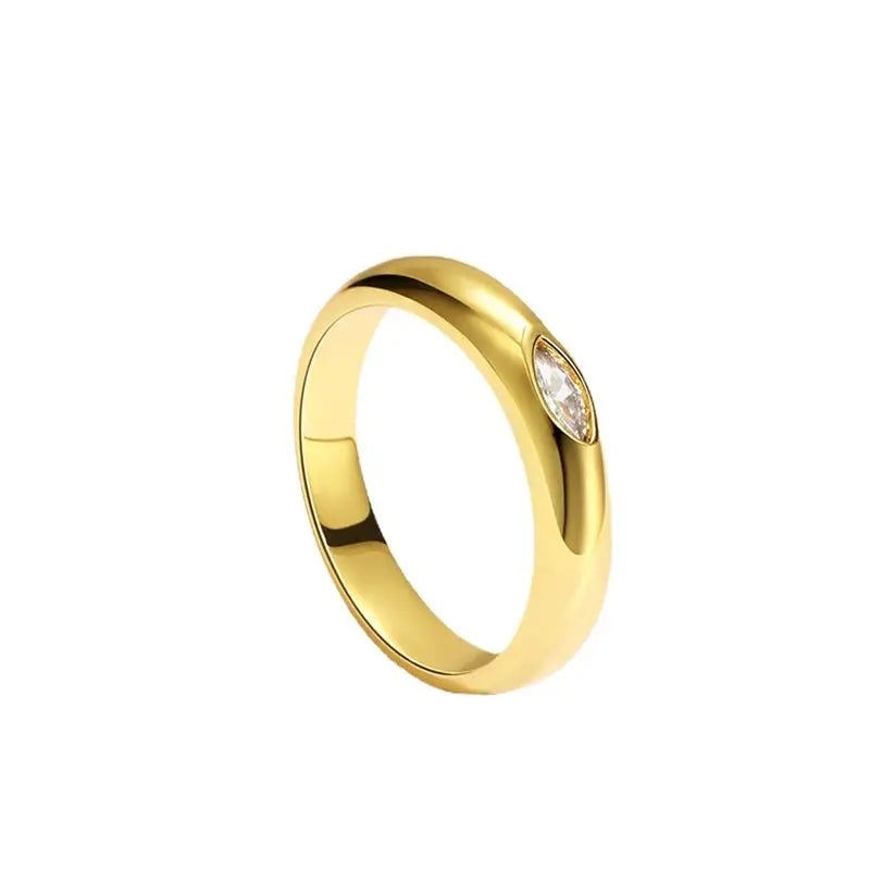 925 Sterling Silve Hot Sale Wedding Bands Women Rings with Marquise Cubic Zirconia Simple and Elegant Female New Trendy Jewelry Vera Lux