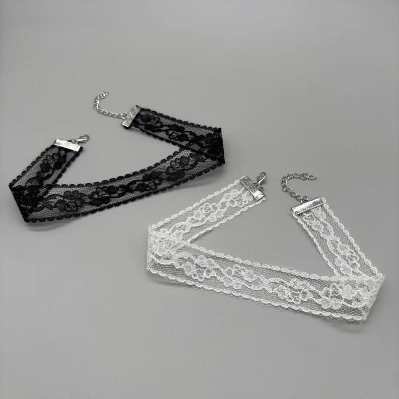 2026 New Black Sexy Lace Flower Necklace for Women Harajuku Gothic Short Choker Collar Necklace Party Female Neck Accessories ﻿ Vera Lux