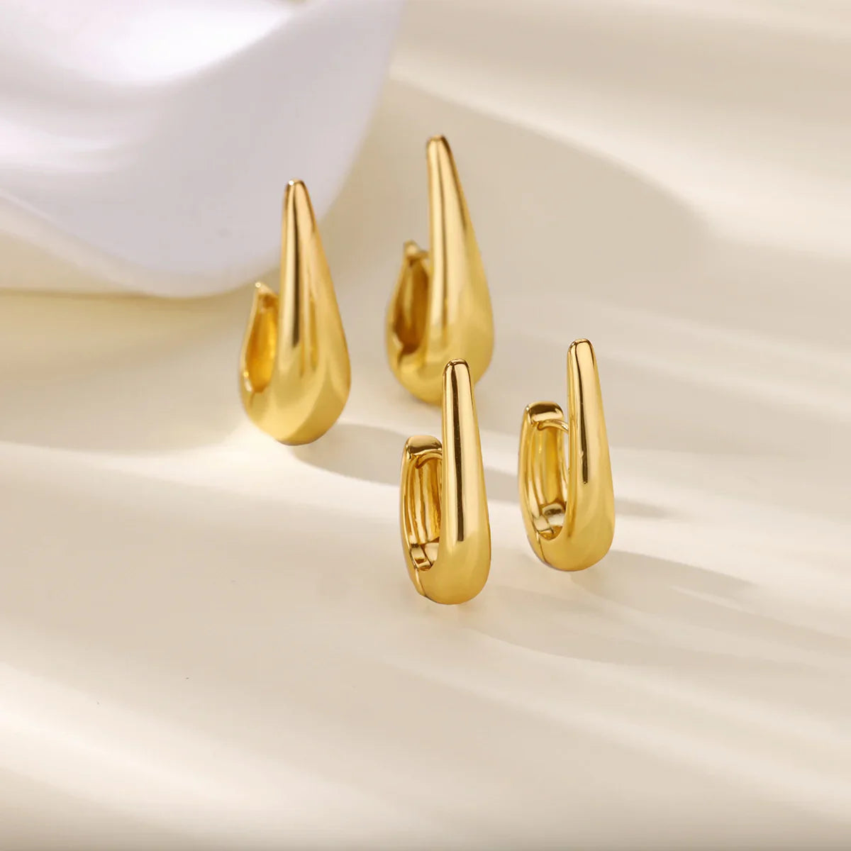 Elegant Square Earrings for Women Girls Stainless Steel Hoop Earrings Luxury Wedding Engagement Aesthetic Jewerly aretes Vera Lux