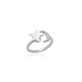 Zircon Rotatable Four Leaf Clover Anxiety Rings For Women Stainless Steel Anti-Stress Fidget Spinner Ring Aesthetic Jewelry Gift Vera Lux