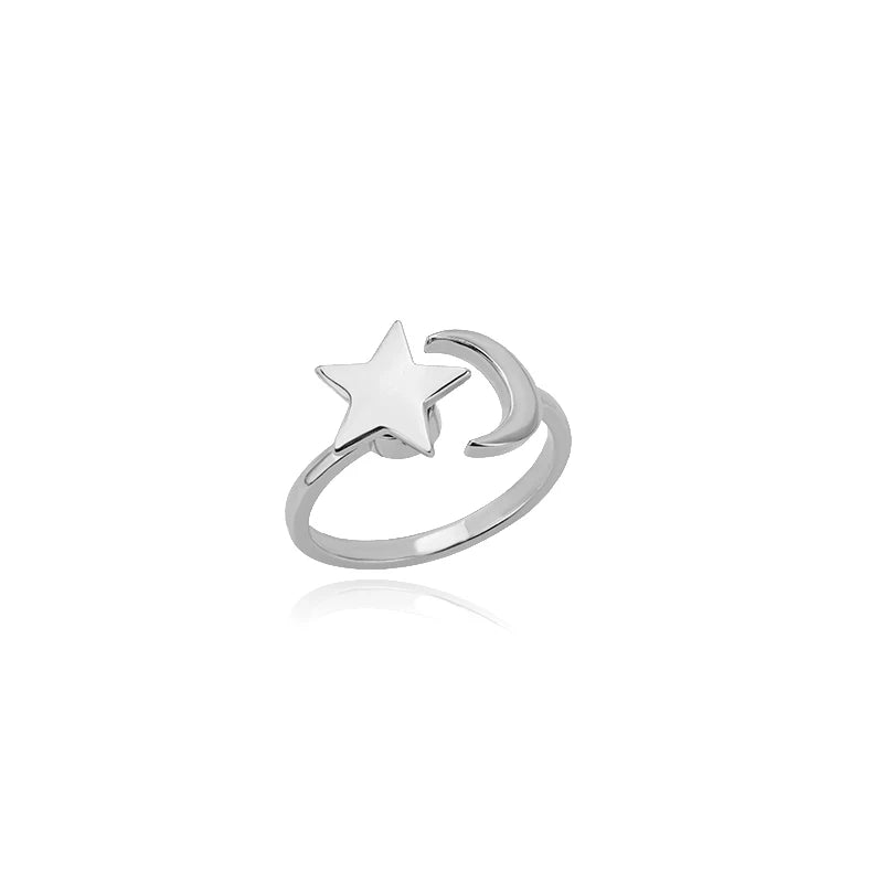 Zircon Rotatable Four Leaf Clover Anxiety Rings For Women Stainless Steel Anti-Stress Fidget Spinner Ring Aesthetic Jewelry Gift Vera Lux