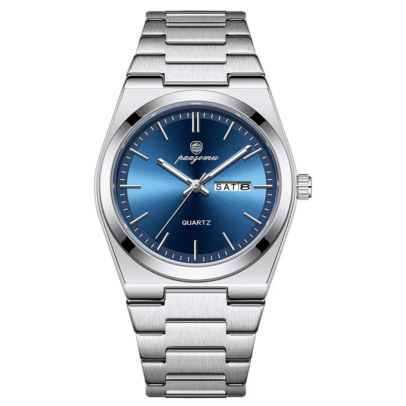 PAAZOMU Ultra Thin Quartz Watch Men Women Minimalist Style Waterproof Luminous Wristwatch Comfortable Strap Daily Office Gift Vera Lux
